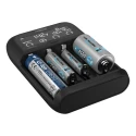 Ansmann Battery Charger for Lithium-ion, LiFePO4, NiMH Batteries, 650 mA, Compatible with AAA, C, AA, Worldwide 1001-0122