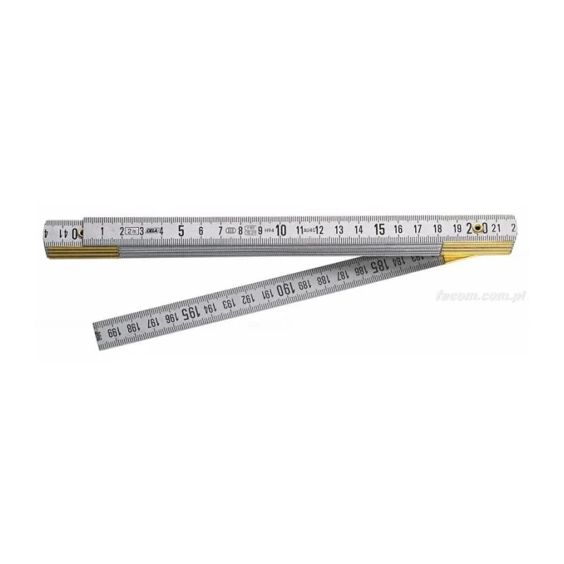 Facom 2 m Duralumin Folding Ruler Metric DELA.626.00
