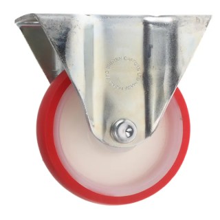 Flexello Fixed Castor Heavy Duty 250 kg Load Capacity 100 mm Polyurethane Wheel 488PN