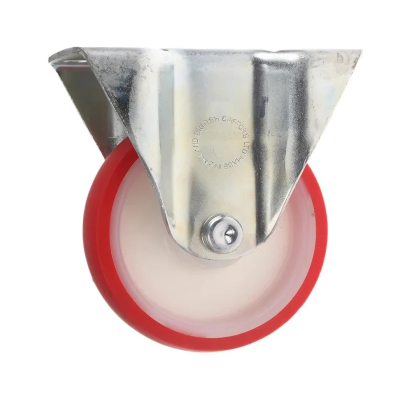 Flexello Fixed Castor Heavy Duty 250 kg Load Capacity 100 mm Polyurethane Wheel 488PN
