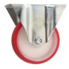 Flexello Fixed Castor Heavy Duty 250 kg Load Capacity 100 mm Polyurethane Wheel 488PN