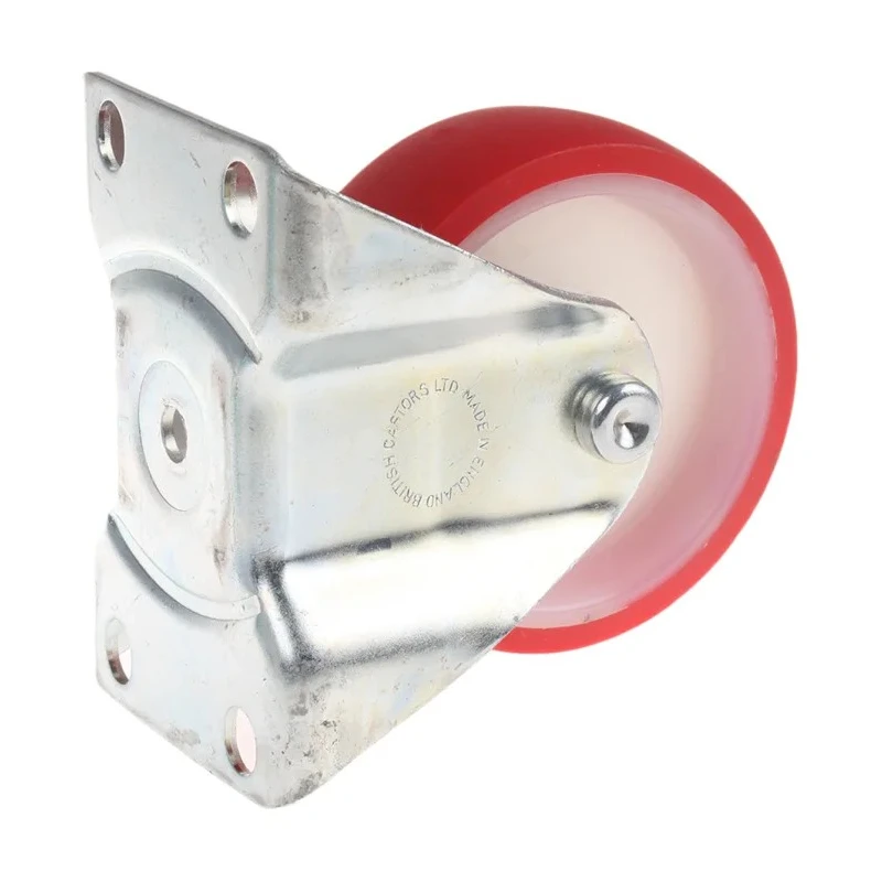 Flexello Fixed Castor Heavy Duty 250 kg Load Capacity 100 mm Polyurethane Wheel 488PN