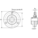 NSK-RHP Bearing Unit Parallel Bore 30 mm ID Zinc Plated Steel SLFE30