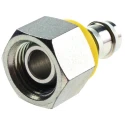 Parker 82 Series Pneumatic Fitting 12mm Push-in Female 1/2 in BSP Zinc Plated Steel 39282-8-8