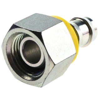 Parker 82 Series Pneumatic Fitting 12mm Push-in Female 1/2 in BSP Zinc Plated Steel 39282-8-8