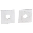 Unistrut Stainless Steel Single Hole Square Bracket Plate 41.3x41.3mm P1020 SS