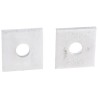 Unistrut Stainless Steel Single Hole Square Bracket Plate 41.3x41.3mm P1020 SS