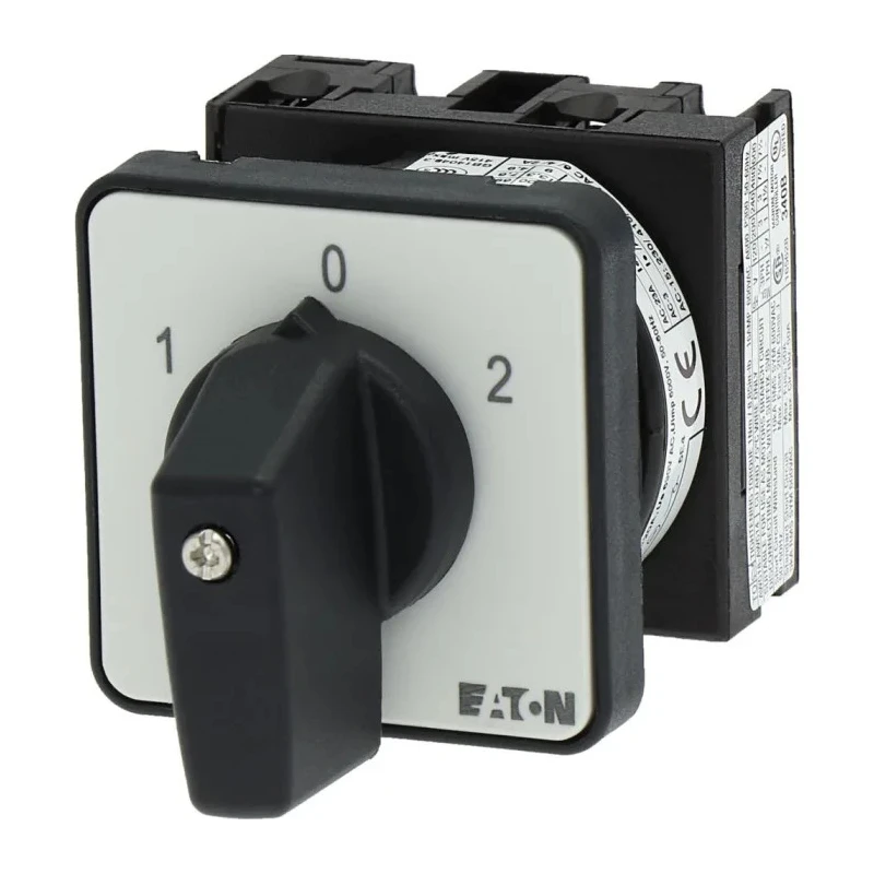 Eaton 3 Position 60° Toggle Actuator Cam Switch 20A 690V AC Flush Mount 012742 T0-1-8210/E