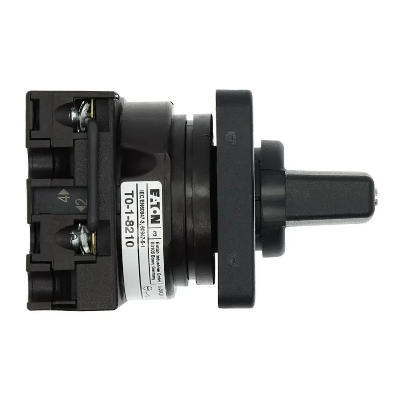 Eaton 3 Position 60° Toggle Actuator Cam Switch 20A 690V AC Flush Mount 012742 T0-1-8210/E