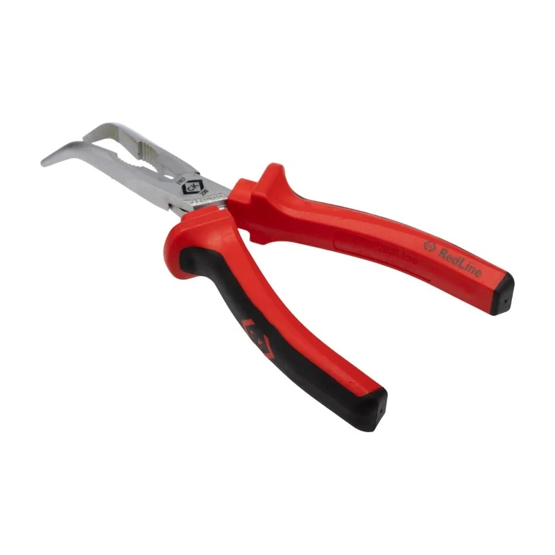 CK 3-Piece Long Nose Plier Set Serrated Jaw, 200mm Overall, Matt Chrome Finish 104-4679