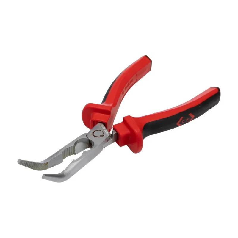 CK 3-Piece Long Nose Plier Set Serrated Jaw, 200mm Overall, Matt Chrome Finish 104-4679