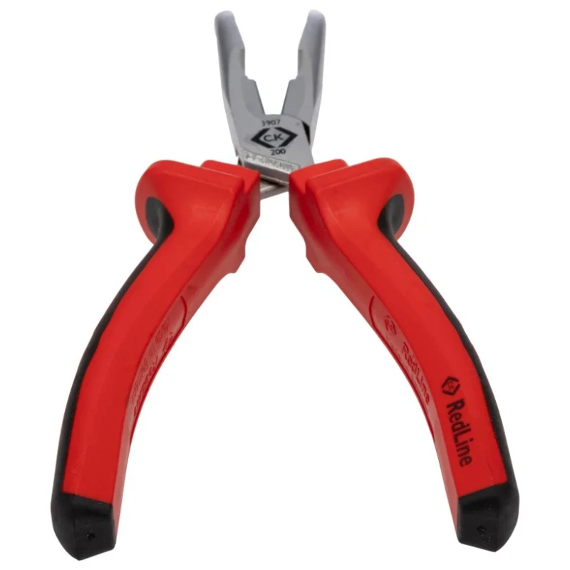 CK 3-Piece Long Nose Plier Set Serrated Jaw, 200mm Overall, Matt Chrome Finish 104-4679