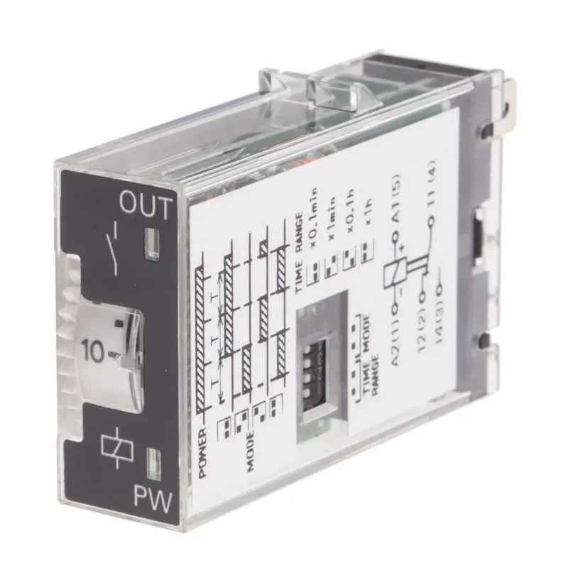 Omron H3RN Series Panel Timer Relay, Multifunction Timer, 0.1 min to 10 h Range, 24V Supply, SPDT Contact H3RN-11-B 24VDC