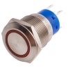 RS PRO Illuminated Momentary Push Button Switch, Panel Mount, 19.2 mm Cutout, SPDT, Red LED, IP67, 250 V AC 5A 111-5774
