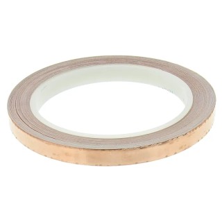 3M Conductive Metallic Tape Copper Foil Backing 9.5mm x 16.5m 0.07mm Thickness 155°C Max 1181/9.5