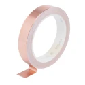 3M Conductive Metallic Tape Copper Foil Backing 9.5mm x 16.5m 0.07mm Thickness 155°C Max 1181/9.5
