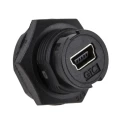 RS PRO USB Connector Mini USB Type B to B Panel Mount Female/Female Straight IP67 Rated IP67