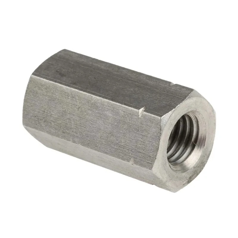 RS PRO 36 mm Plain Stainless Steel Coupling Nut M12 36mm Length DIN 6334 825-297