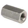 RS PRO 36 mm Plain Stainless Steel Coupling Nut M12 36mm Length DIN 6334 825-297