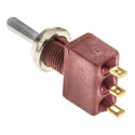 C & K Toggle Switch Panel Mount On-Off-On SPDT Solder Terminal 28 V dc 125 V ac E103SYZQE