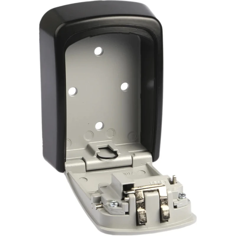 Master Lock Key Lock Box Wall Mount Zinc Material Black Grey 118mm Height 83mm Width 34mm Depth 5401EURD