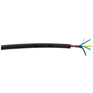 RS PRO DEF STAN Multi-Core Industrial Cable 6 Cores 0.22mm² Unscreened Black PVC Sheath 25 m 236-9267