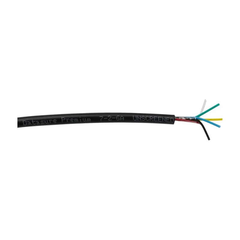 RS PRO DEF STAN Multi-Core Industrial Cable 6 Cores 0.22mm² Unscreened Black PVC Sheath 25 m 236-9267