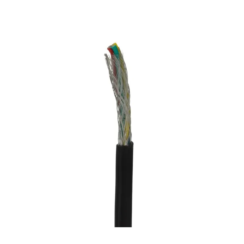 RS PRO DEF STAN Multi-Core Industrial Cable 4 Cores 0.22mm² Screened 25 m Black PVC Sheath 236-9263