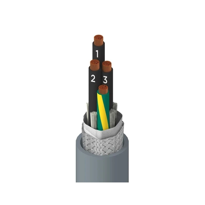 Alpha Wire Xtra-Guard FLEX Performance Cable Multi-Core Industrial Cable 4 Cores Screened 600V 305m 901004CY SL005