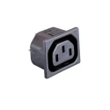 Bulgin F (Outlet) Panel Mount IEC Connector, 250V, 10A, Fuse Size 5 x 20 mm PX0695/20/63