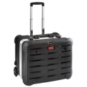 GT Line 3 Drawer Plastic Tool Case Wheeled Black HDPE Reinforced 470mm x 320mm x 390mm ROCK TURTLE PSS