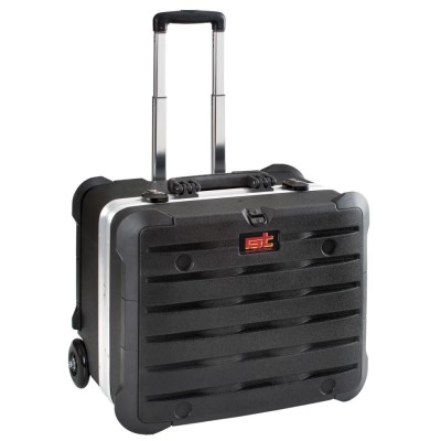 GT Line 3 Drawer Plastic Tool Case Wheeled Black HDPE Reinforced 470mm x 320mm x 390mm ROCK TURTLE PSS