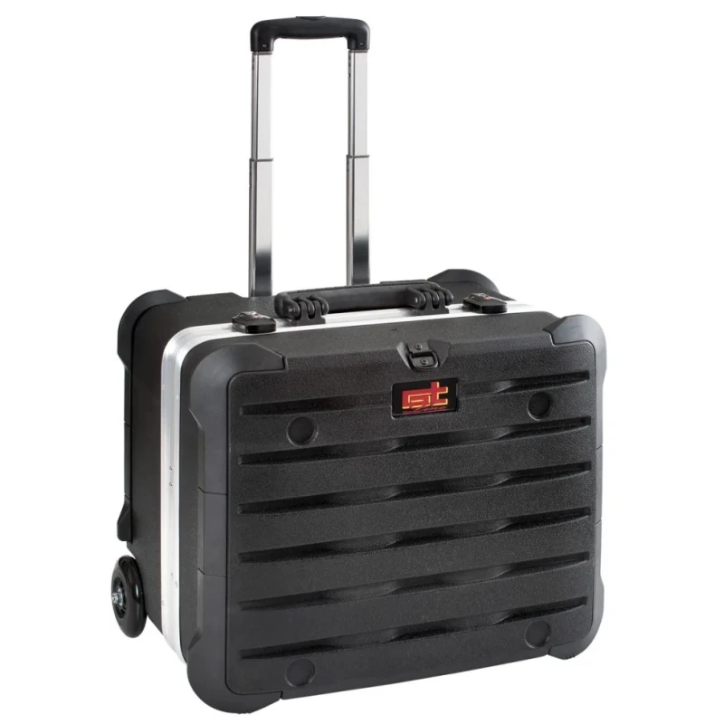 GT Line 3 Drawer Plastic Tool Case Wheeled Black HDPE Reinforced 470mm x 320mm x 390mm ROCK TURTLE PSS