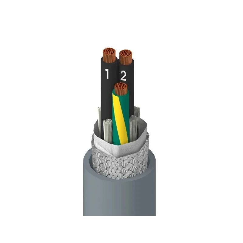 Alpha Wire Xtra-Guard FLEX Performance Cable Multi-Core Industrial Cable 3 Cores Screened 10.31 mm OD 600V 901203CY SL005