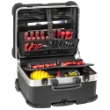 GT Line 3 Drawer Plastic Tool Case Wheeled Black HDPE Reinforced 470mm x 320mm x 390mm ROCK TURTLE PSS