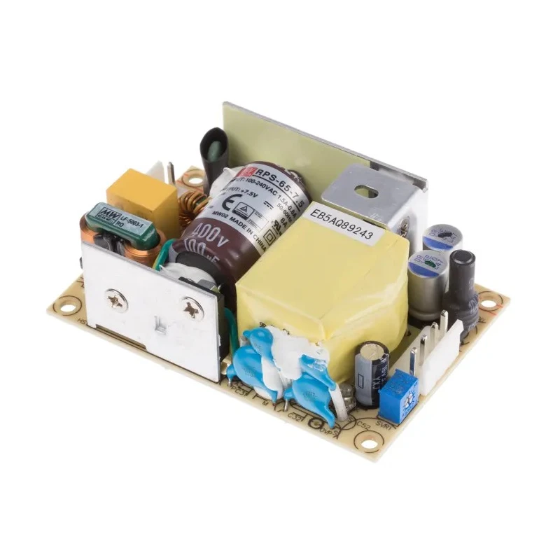 MEAN WELL RPS-65-7.5 Switching Power Supply 7.5V DC 60W 264V AC PCB Mount 85% Efficiency RPS-65-7.5