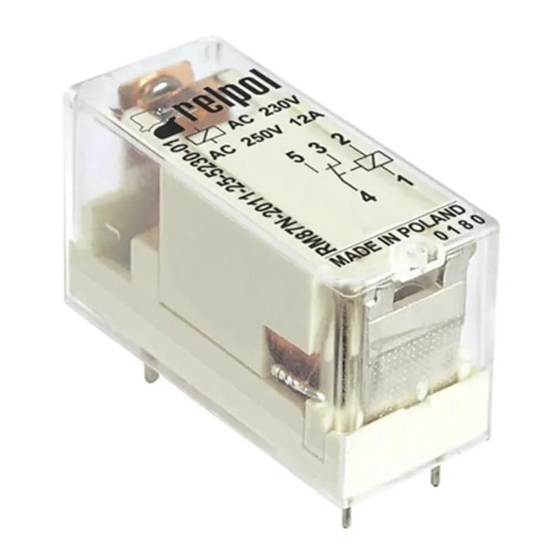 Relpol Miniature PCB Power Relay 24V DC Coil 12A Switching Current SPDT RM87N-2011-35-1024