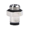 Legris LF3000 Series Pneumatic Fitting Male Threaded-to-Tube G 1/8 in Push-in 4 mm Nickel Plated Brass 20 bar 80°C LF3000