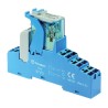 Finder 4C Series Electromechanical Interface Relay DIN Rail Mount 110V AC Coil DPDT-2 CO Contacts 9.4mA 4C.P2.8.110.0060SPA