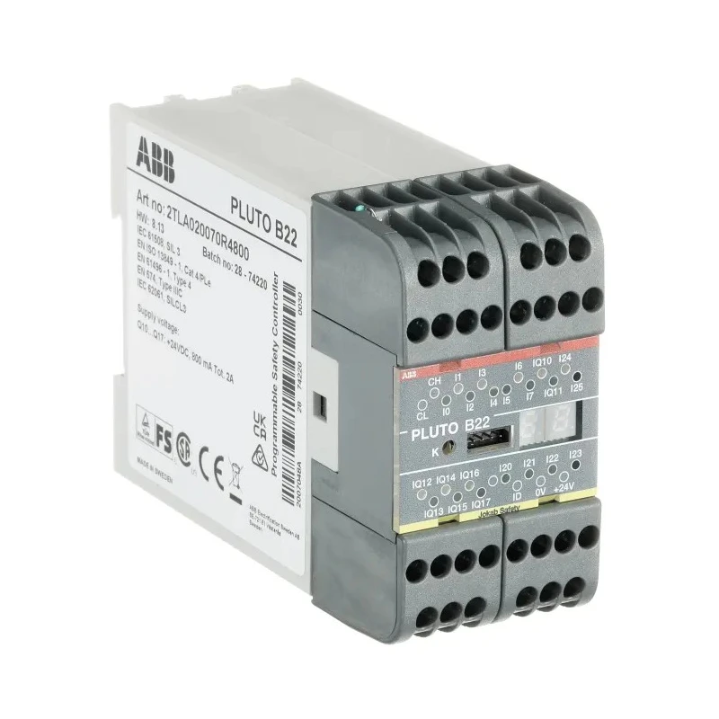 ABB 2TLA Series Safety Controller Accessory for ACS 400 24V DC 2TLA020070R4800 PLUTO B22