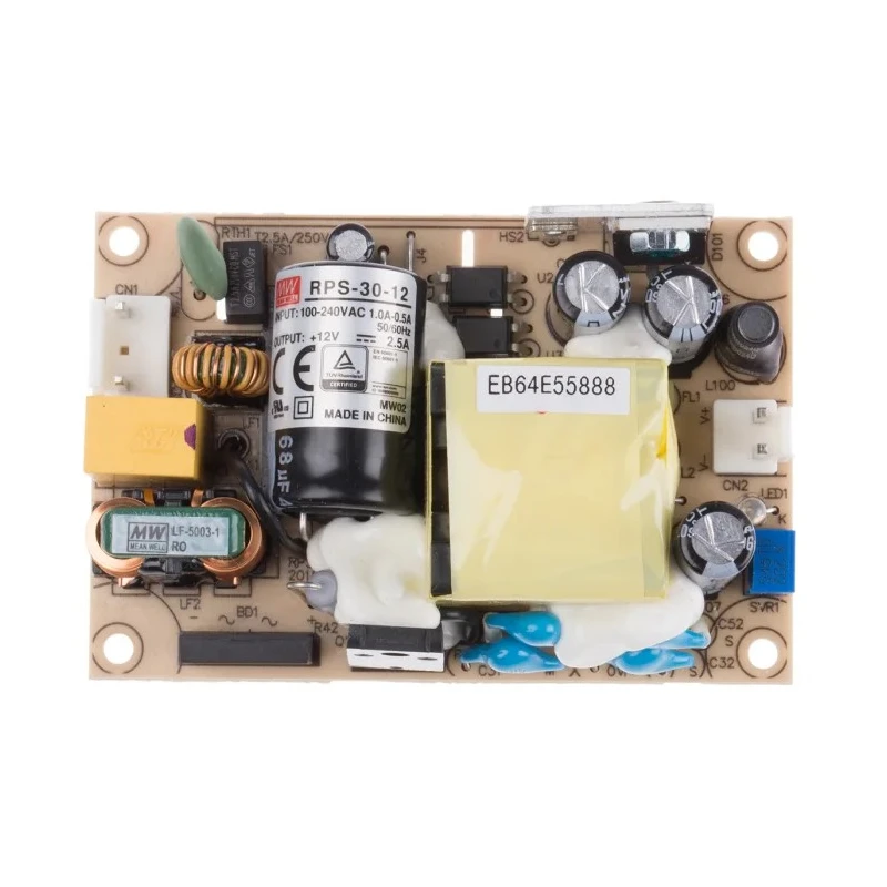 MEAN WELL Switching Power Supply 12V DC 30W 80-264V AC Input RPS-30-12