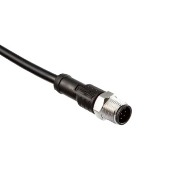 Amphenol Industrial Sensor Actuator Cable Male 5 contacts Straight Connector to Unterminated Free End 5 m SM12A-05BMMM-SL8D05