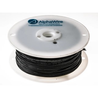 Alpha Wire Hookup Wire PVC Series Black Harsh Environment Wire 7 x 0.20 mm Polyvinyl Chloride 305 m 3050 BK001