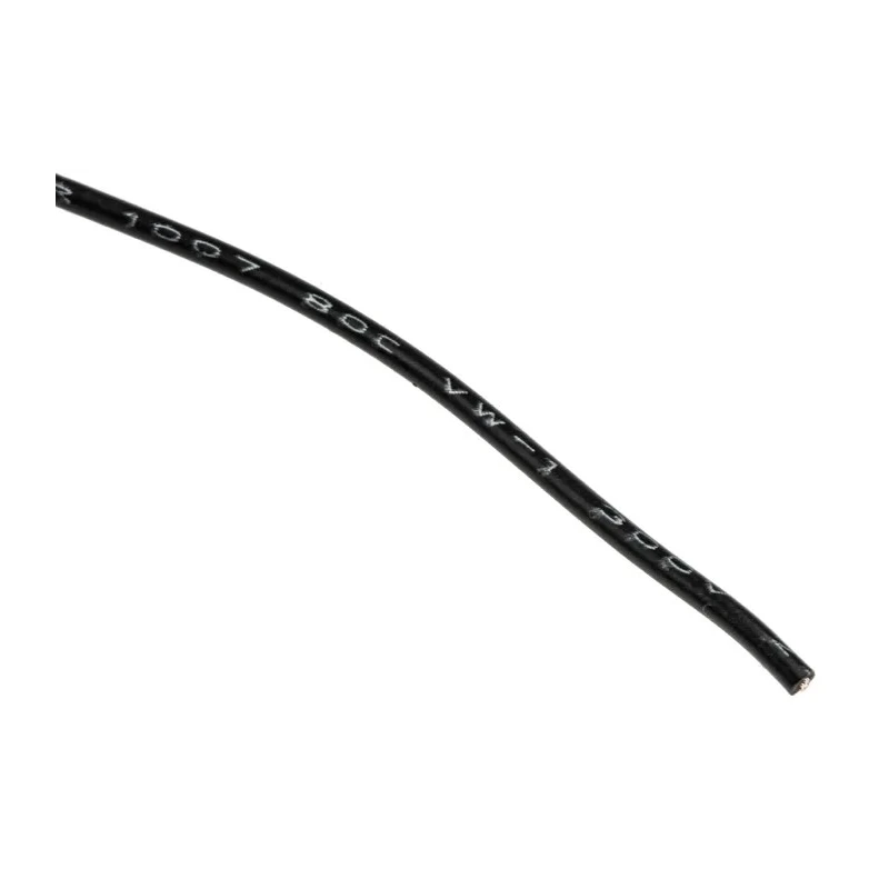 Alpha Wire Hookup Wire PVC Series Black Harsh Environment Wire 7 x 0.20 mm Polyvinyl Chloride 305 m 3050 BK001