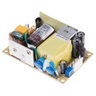 MEAN WELL 15V dc 65W Switching Power Supply Chassis Mount RPS-65-15