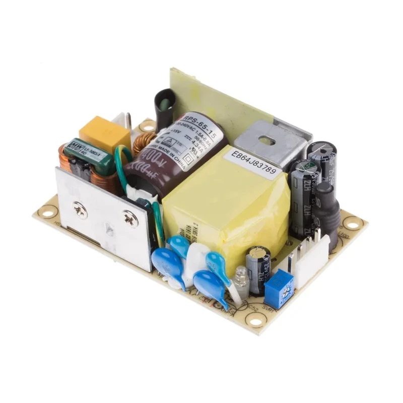MEAN WELL 15V dc 65W Switching Power Supply Chassis Mount RPS-65-15