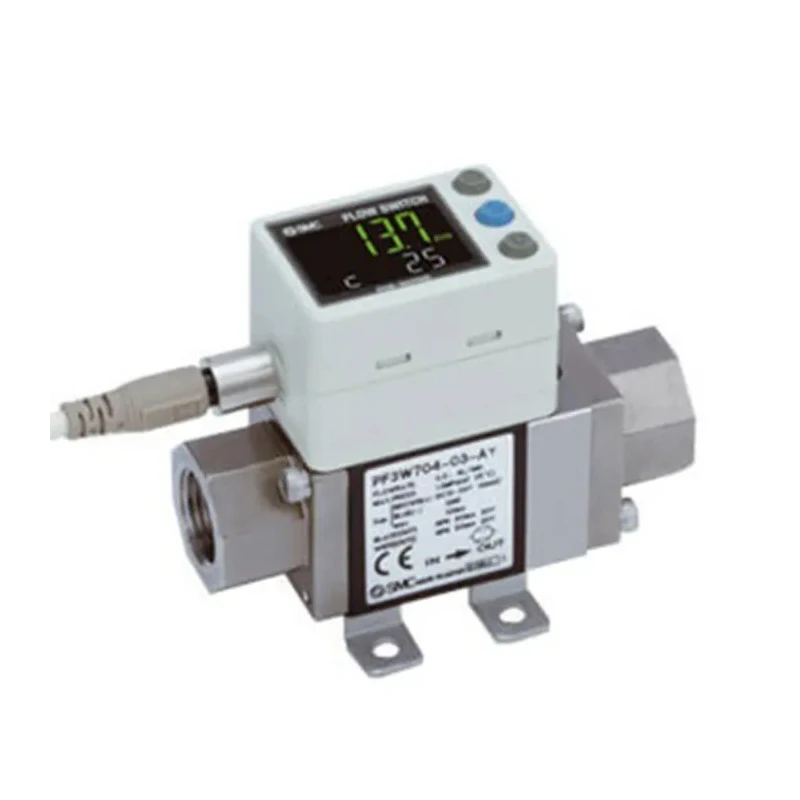 SMC Flow Sensor Integrated Display Liquid Flow Sensor 0.5L/min Min, 4L/min Max PF3W7