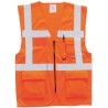 Portwest Orange Hi Vis Zipper Executive Vest 100% Polyester Warp Knit 125 g XL 124-8188