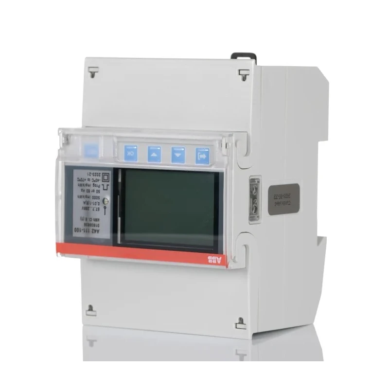 ABB 1 Phase Transformer Connected LCD Energy Meter 6A Max Current, A42 Series 2CMA170555R1000 A42 MON 6A TC STEEL MID