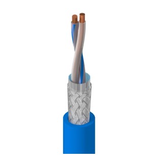 Belden Screened Blue PVC Jacket Ethernet Cable, 500 m, 300V, Bare Copper Conductor 74030E-C500